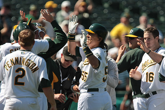 MLB: Texas Rangers at Oakland Athletics