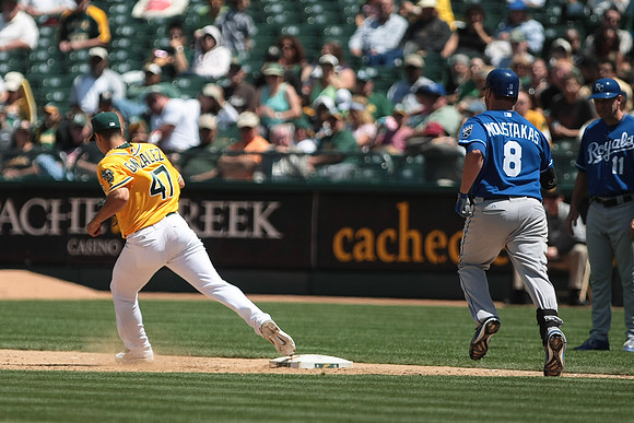MLB: Kansas City Royals at Oakland Athletics