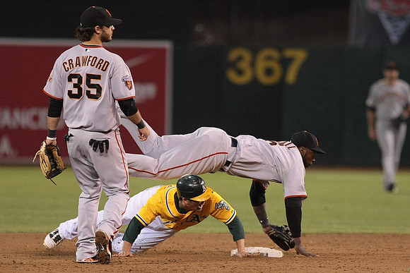 MLB: San Francisco Giants at Oakland Athletics