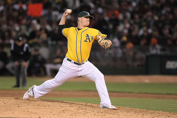 MLB: San Francisco Giants at Oakland Athletics