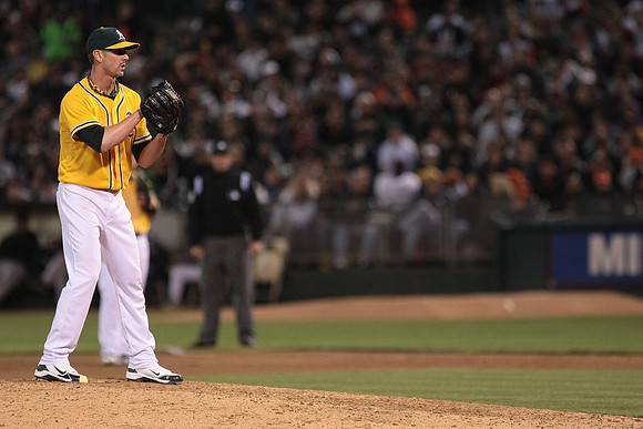 MLB: San Francisco Giants at Oakland Athletics