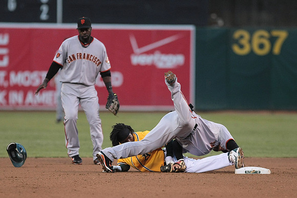 MLB: San Francisco Giants at Oakland Athletics