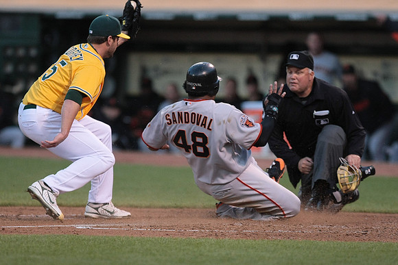 MLB: San Francisco Giants at Oakland Athletics