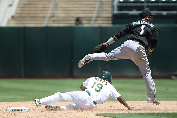 MLB: Florida Marlins at Oakland Athletics