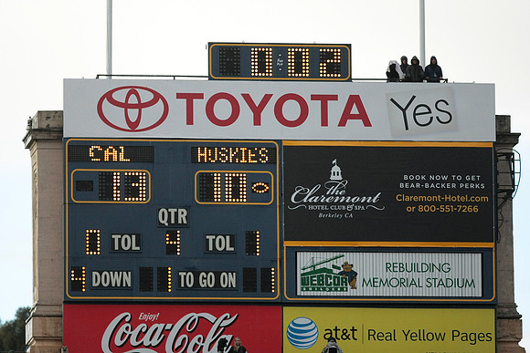 Cal Football vs Washington