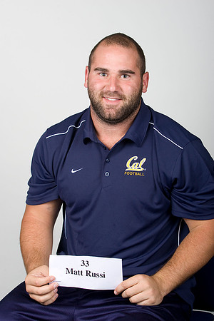 Cal Football Head Shots