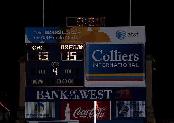 Cal Football vs Oregon