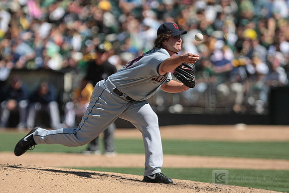 MLB: Cleveland Indians at Oakland Athletics