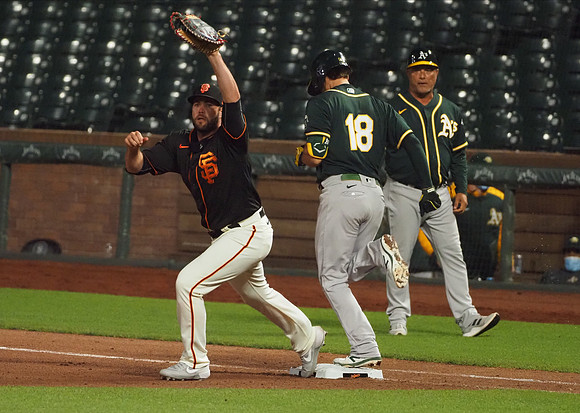 MLB: Exhibition-Oakland Athletics at San Francisco Giants