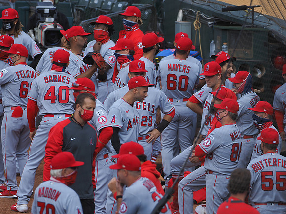 MLB: Los Angeles Angels at Oakland Athletics