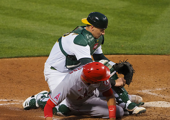 MLB: Los Angeles Angels at Oakland Athletics