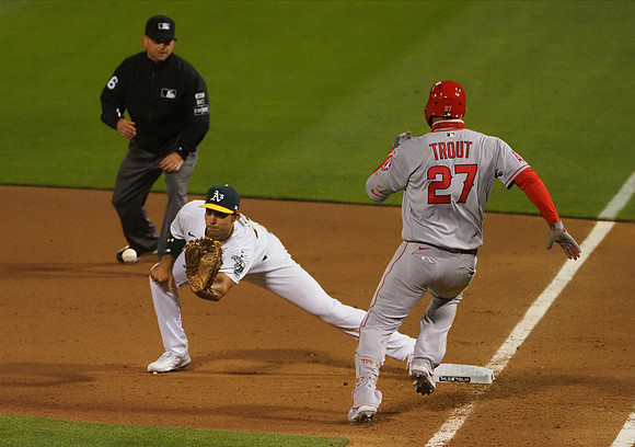 MLB: Los Angeles Angels at Oakland Athletics