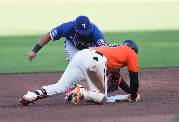 MLB: Texas Rangers at San Francisco Giants