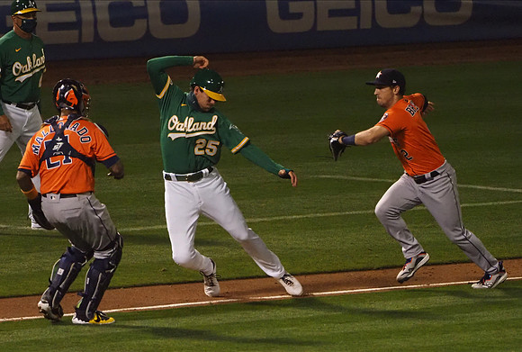 MLB: Houston Astros at Oakland Athletics
