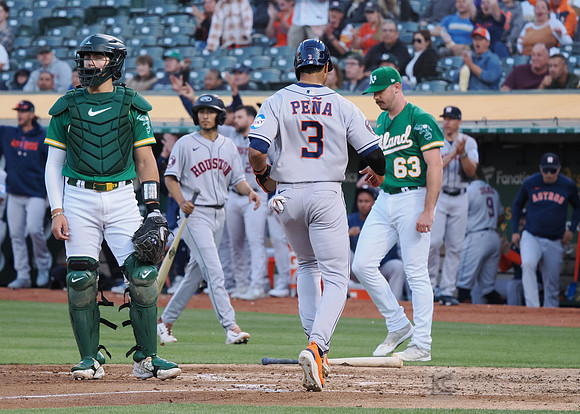 MLB: Houston Astros at Oakland Athletics