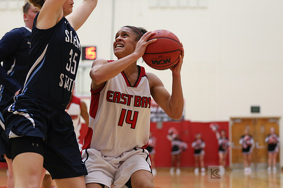 Cal State East Bay Pioneers forward Bianca Littleton (14)