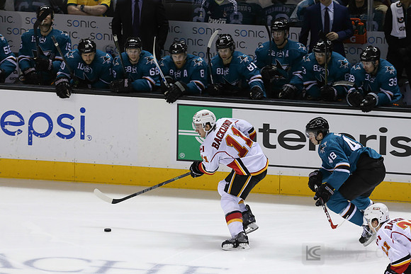 NHL: Calgary Flames at San Jose Sharks