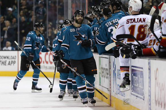 NHL: Calgary Flames at San Jose Sharks