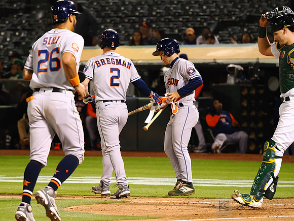 MLB: Houston Astros at Oakland Athletics