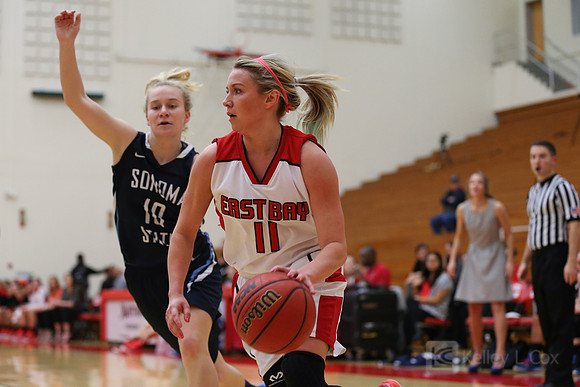 Cal State East Bay Pioneers guard  Laci Effenberger (11)