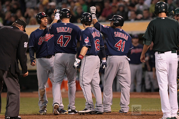 MLB: Cleveland Indians at Oakland Athletics