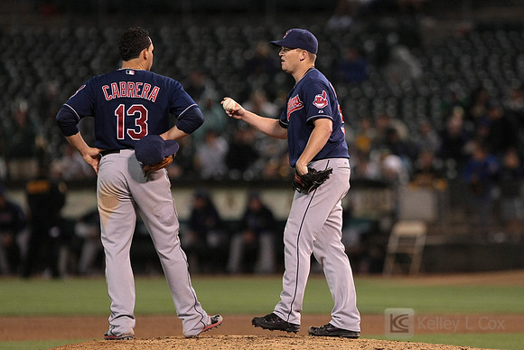 MLB: Cleveland Indians at Oakland Athletics