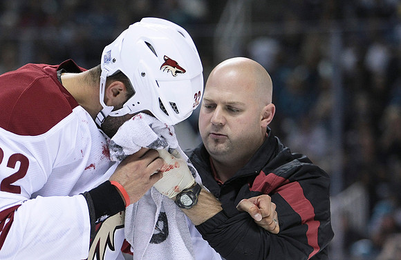 NHL: Phoenix Coyotes at San Jose Sharks
