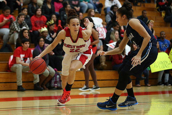 Cal State East Bay Pioneers guard Micah Walker (22)