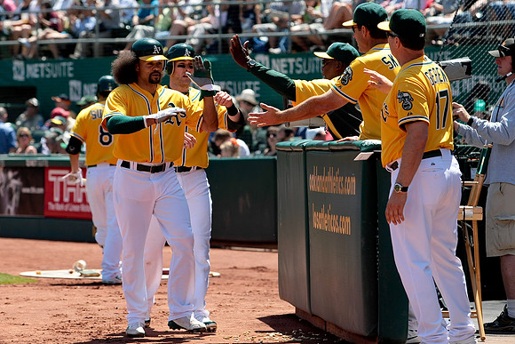 MLB: Texas Rangers at Oakland Athletics