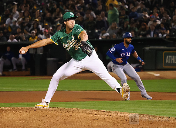 MLB: Texas Rangers at Oakland Athletics