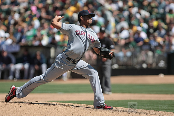 MLB: Cleveland Indians at Oakland Athletics