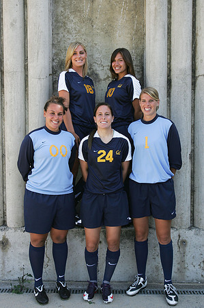 Cal Women's Soccer Head Shots