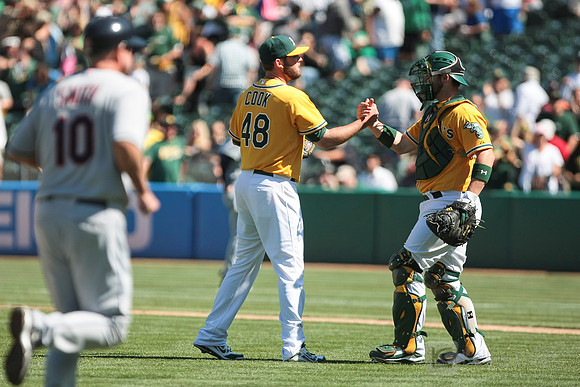 MLB: Cleveland Indians at Oakland Athletics