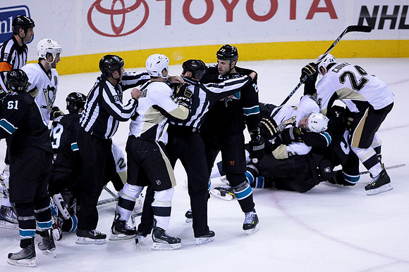 NHL: Pittsburgh Penguins at San Jose Sharks