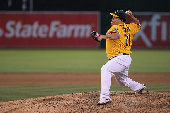 MLB: Texas Rangers at Oakland Athletics