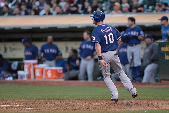 MLB: Texas Rangers at Oakland Athletics