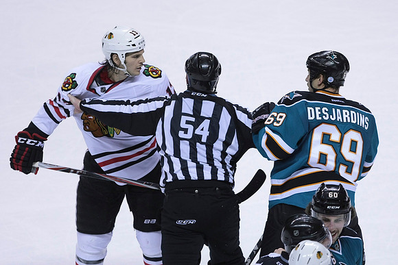 NHL: Chicago Blackhawks at San Jose Sharks
