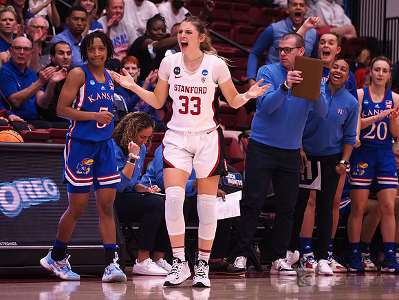 NCAA Womens Basketball: NCAA Tournament - Second Round-Kansas at Stanford