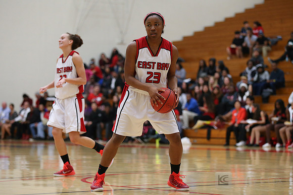 Cal State East Bay Pioneers forward Tori Breshers (23)
