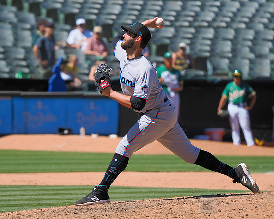 MLB: Miami Marlins at Oakland Athletics