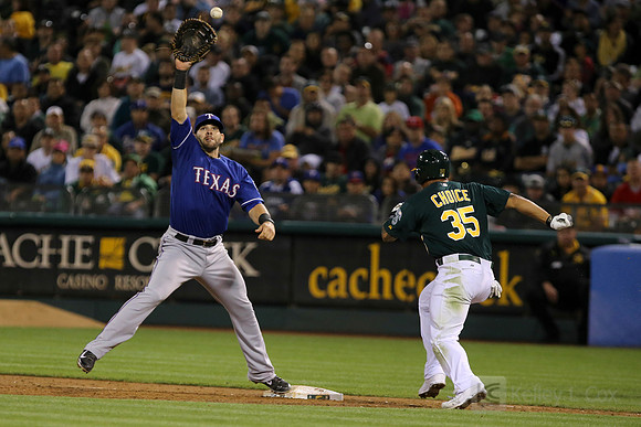 MLB: Texas Rangers at Oakland Athletics