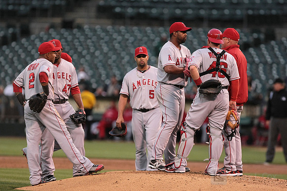 MLB: Los Angeles Angels at Oakland Athletics