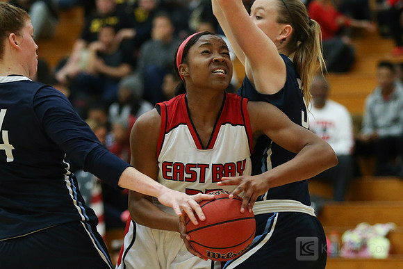 Cal State East Bay Pioneers forward Tori Breshers (23)