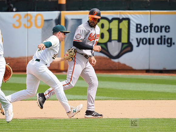 MLB: Baltimore Orioles at Oakland Athletics
