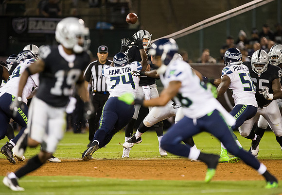 NFL: Preseason-Seattle Seahawks at Oakland Raiders