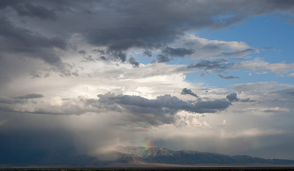 Rainbow in the clouds
