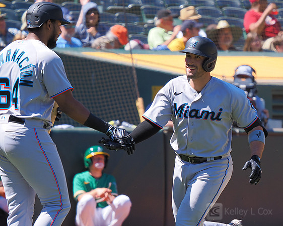 MLB: Miami Marlins at Oakland Athletics