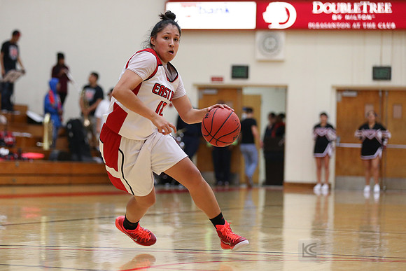 Cal State East Bay Pioneers guard Stephanie Lopez (12)