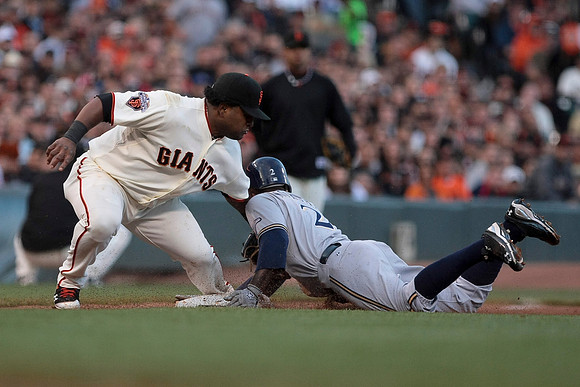 MLB: JUL 23 Brewers at Giants