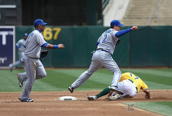 MLB: Toronto Blue Jays at Oakland Athletics
